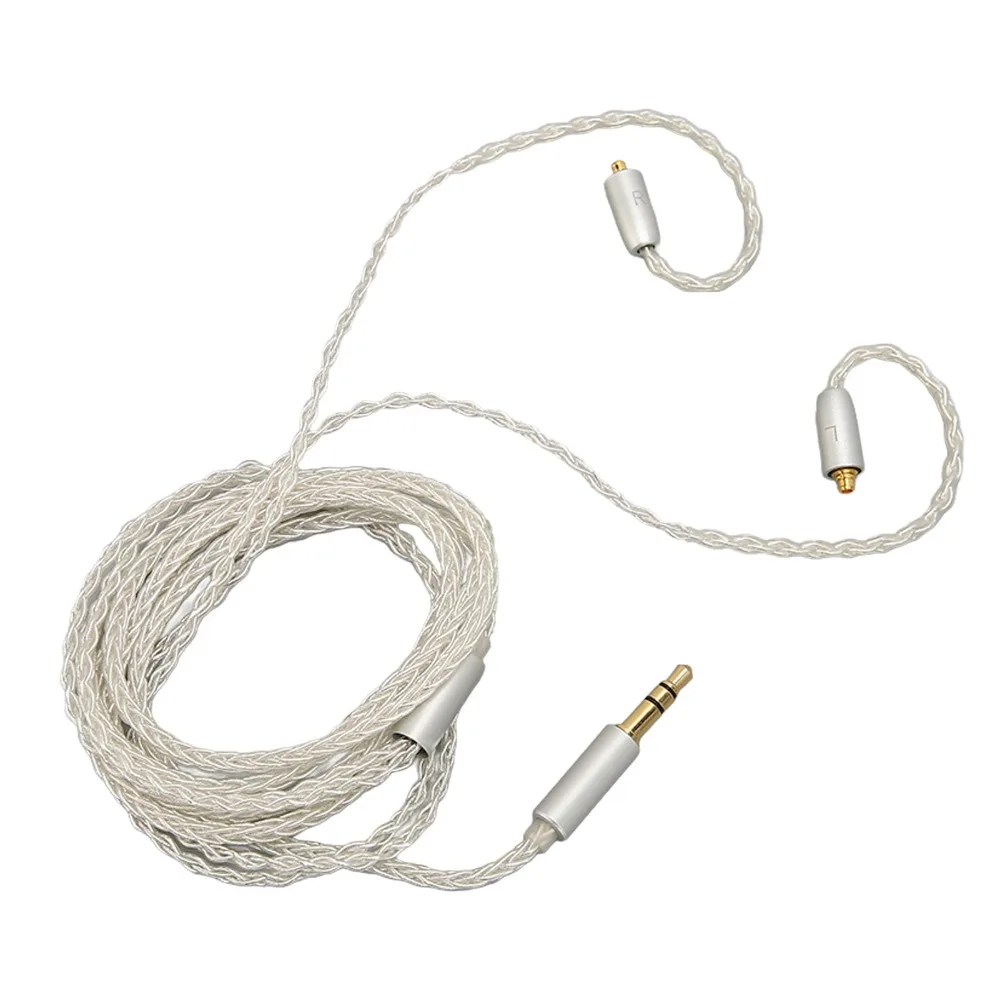 

8 Stranded Braiding MMCX To 3.5mm Sound Cable Plug and Play Earbuds Upgrade Wire for SE215 SE315 SE425 SE535 SE846/UE900