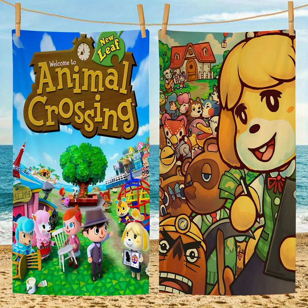 

A-Animal Classic C-Crossing Microfiber Beach Towel Absorbent Quick Dry Soft Yoga Swimming Resort Mountain Climbing Towel