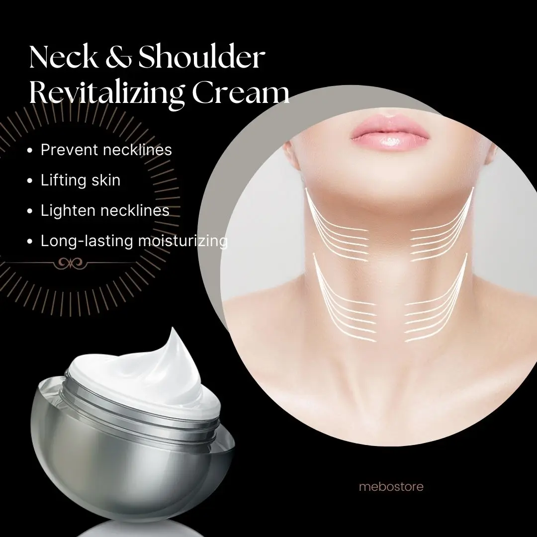 MEBO Neck Shoulder rewitalizujący krem ujędrniający Anti-Aging odżywczy nawilżający miękki delikatny znikną cienkie linie pielęgnacja skóry szyi Premium