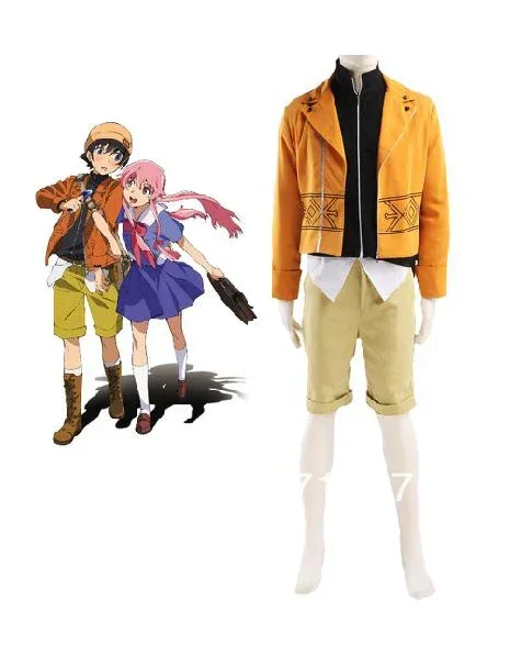 

Mirai Nikki The Future Diary Amano Yukiteru Cosplay Costume