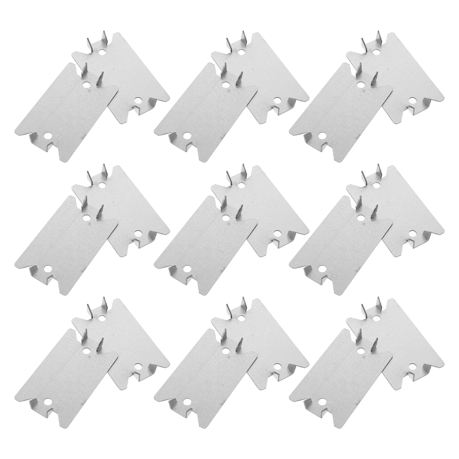 

50pcs Cable Protection Plate Heavy Duty Wood Metal Secure Wire Installation Deck Pipe Shielding Silver Strap Brace Mending Wire