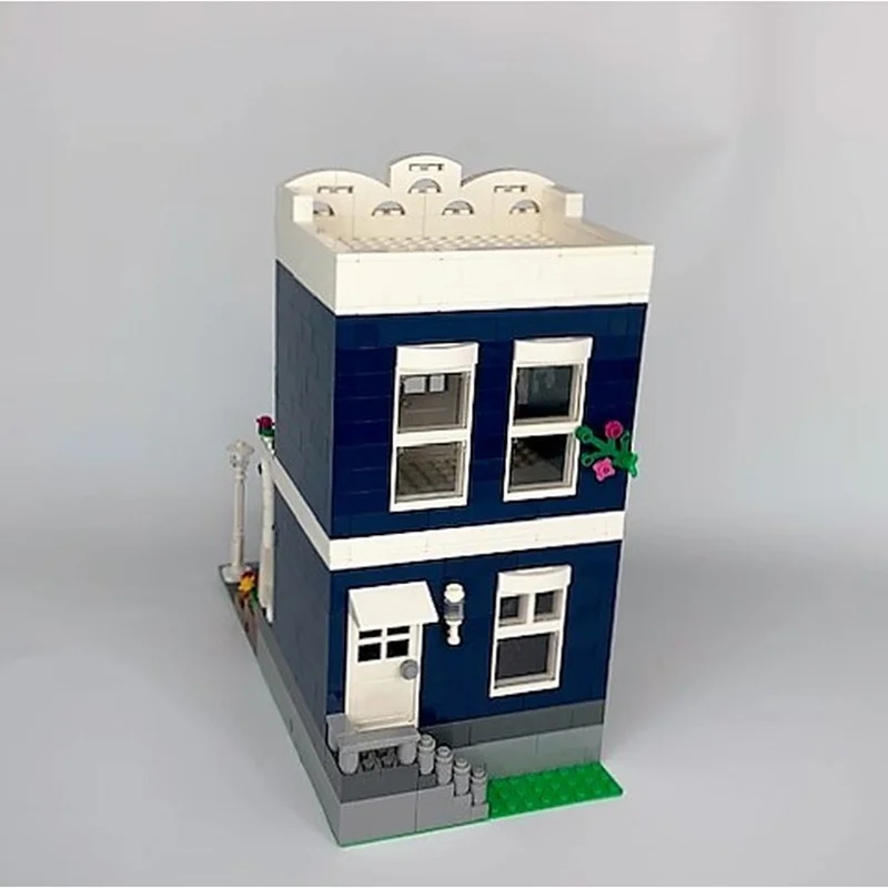 770 قطعة MOC اللبلاب شرفة منزل وحدات نموذج اللبنات هدية الكريسماس العمارة اللعب DIY بها بنفسك فكرة الإبداعية التعليم الاطفال #2