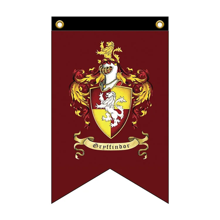 New Harries Potters College Flag Hogwarts Gryffindor Hufflepuff Ravenclaw 30x50cm Magic Academy Decorate Hanging Flags Gifts