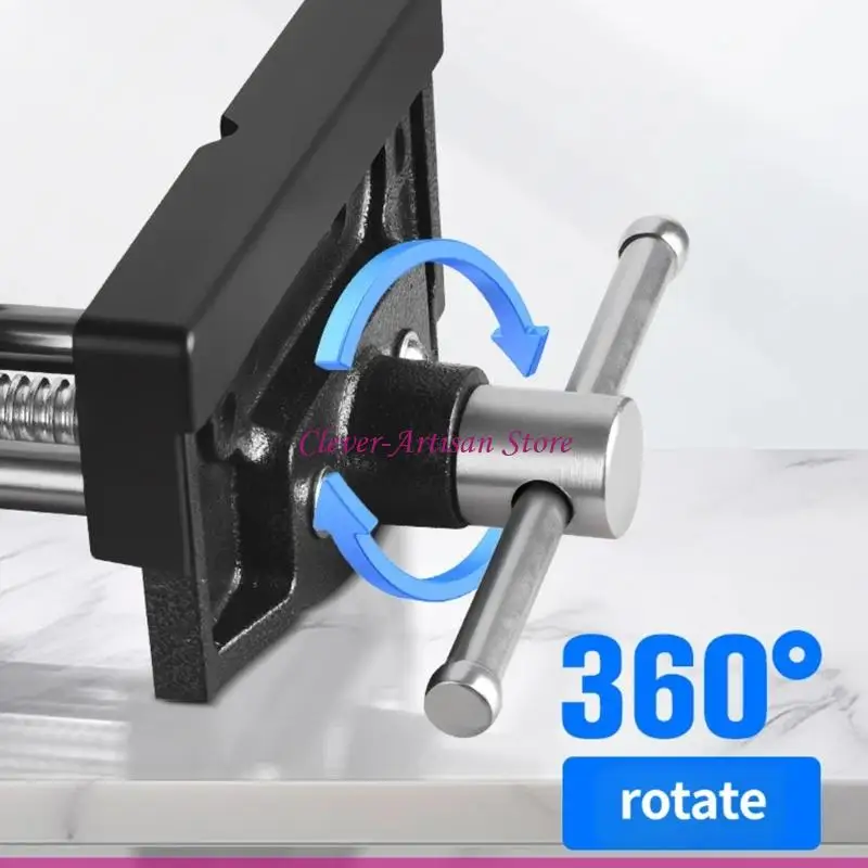 E06B Tabletop Screw Grip Jaw Tool for DIY Shop Repairs and Table Mount Use