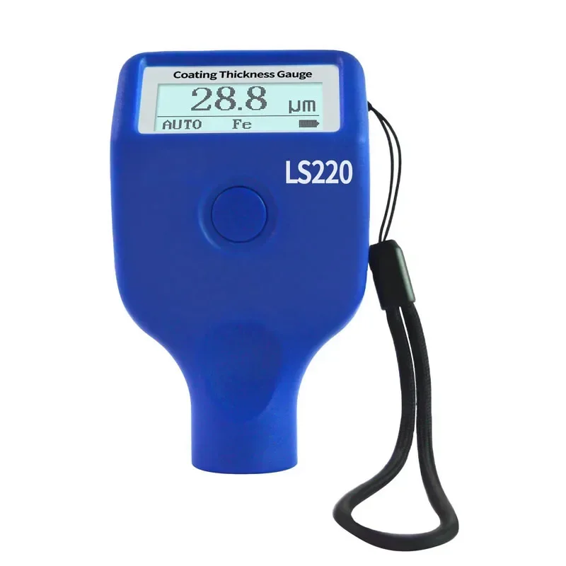 

Paint Coating Thickness Tester 0-2000m 0.1m Fe NFe Thickness Gauge LS220 for Auto Car Paint Film Probe Gauge -20 LCD Screen