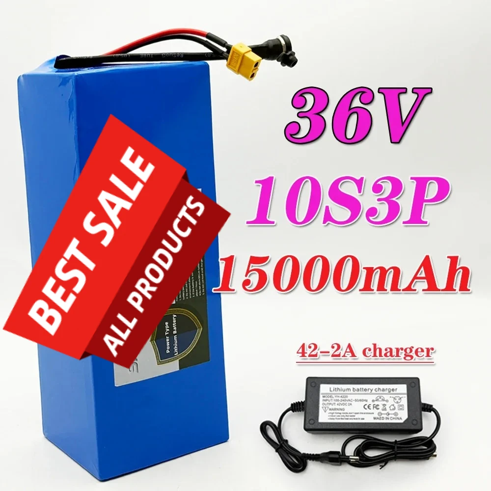 

42V 10S3P Electric Scooter 15000mAh Lithium Battery 21700 battery pack 36V 15Ah Electric Bicycle Electric Bicycle Battery