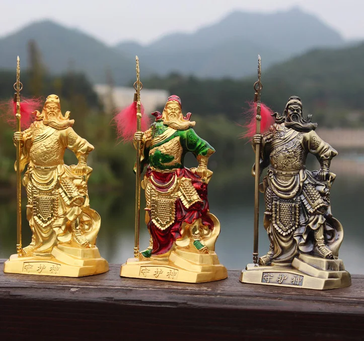TOP COOL -HOME OFFICE SHOP CAR Money Drawing Martial God of wealth Guan gong Guan di FENG SHUI statue-Safe Talisman Protection