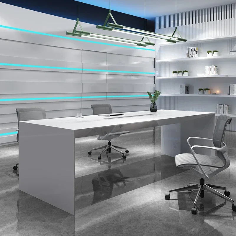 

%a meeting desk conference table big boardroom 10 person wooden conference table with metal frame