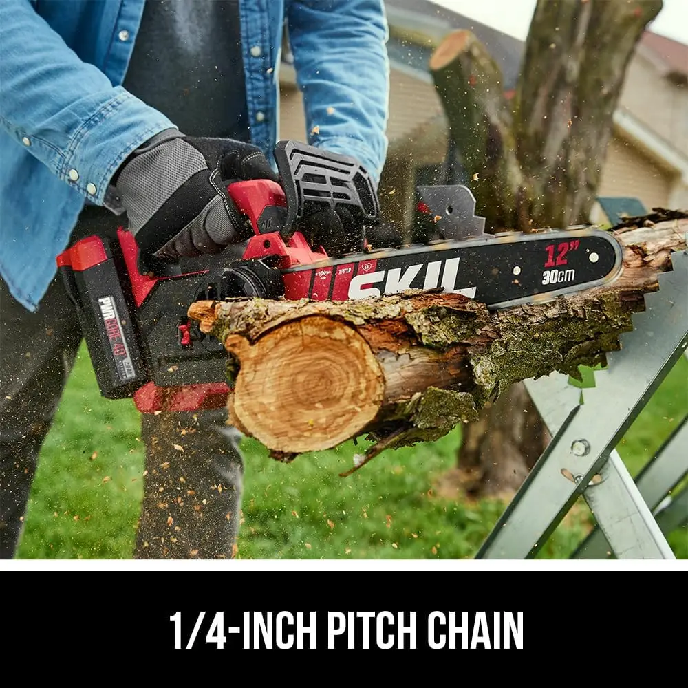 Brushless Top Handle Chain Saw Kit, inclui 2.0Ah bateria e Charger-TH1200C-11, 40V, 12"