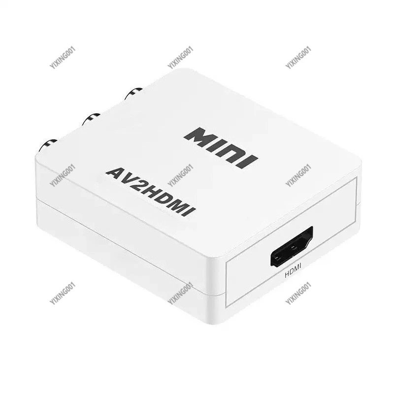 AV to HDMI Converter AV2HDMI Audio Video HD Adapter White Box for TV Projector