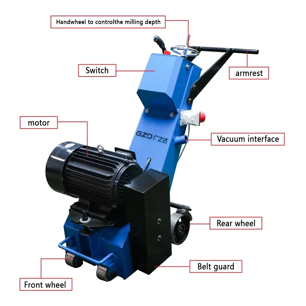 milling machine pavement concrete surface scarifier