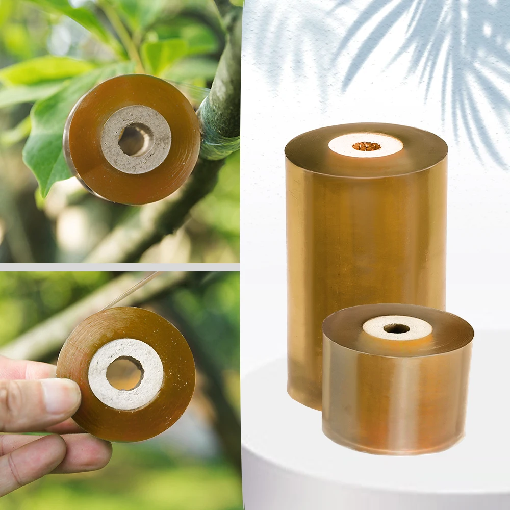 Stretchable Garden Grafting Tape Plant Repair Budding Tape Pruning Fruit Trees Graft Clear Film Moisture-proof Film 2-10CM Width