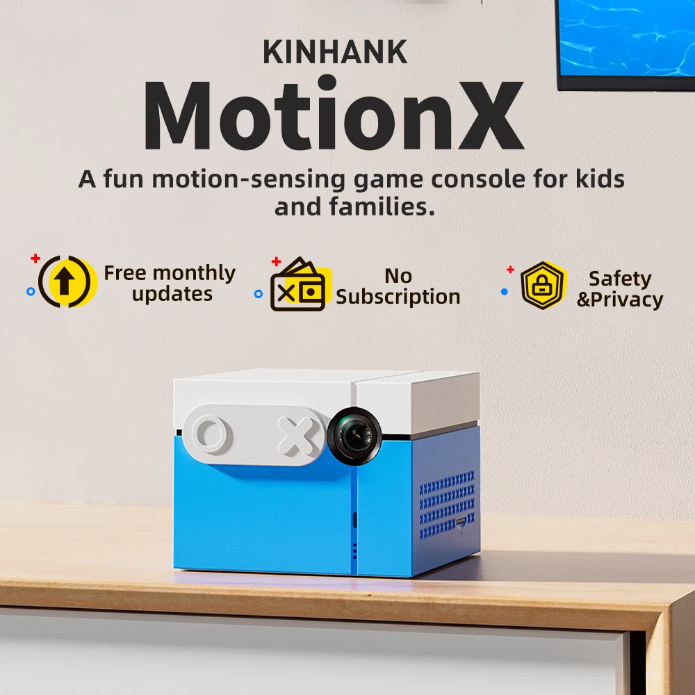 KINHANK MotionX Video Game Console for Kids & Families Ongoing Updates Kids Toy Active Play System Indoor Physical Activity