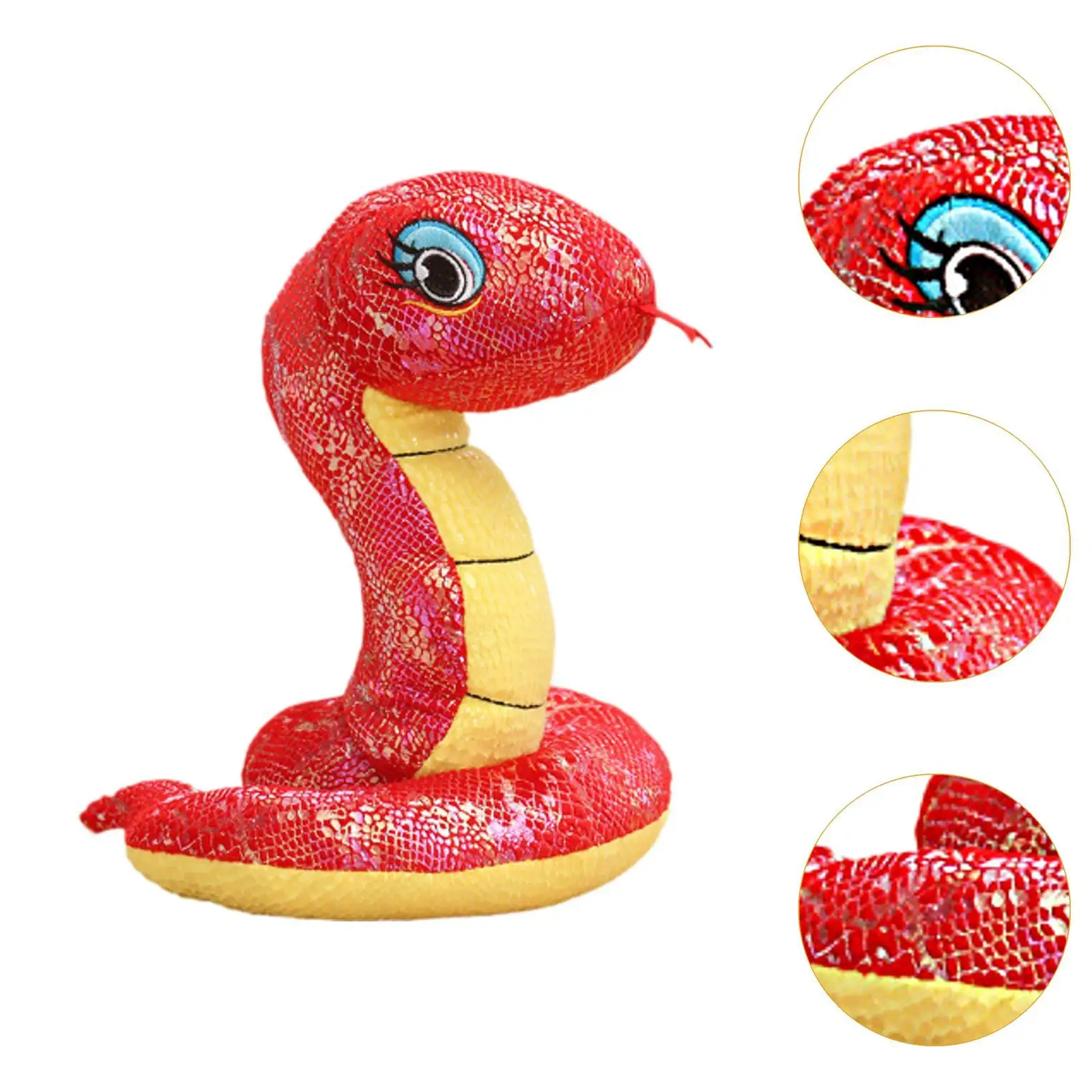 Brinquedo animal de pelúcia de cobra boneca de cobra criativa para aniversário de família de namorada