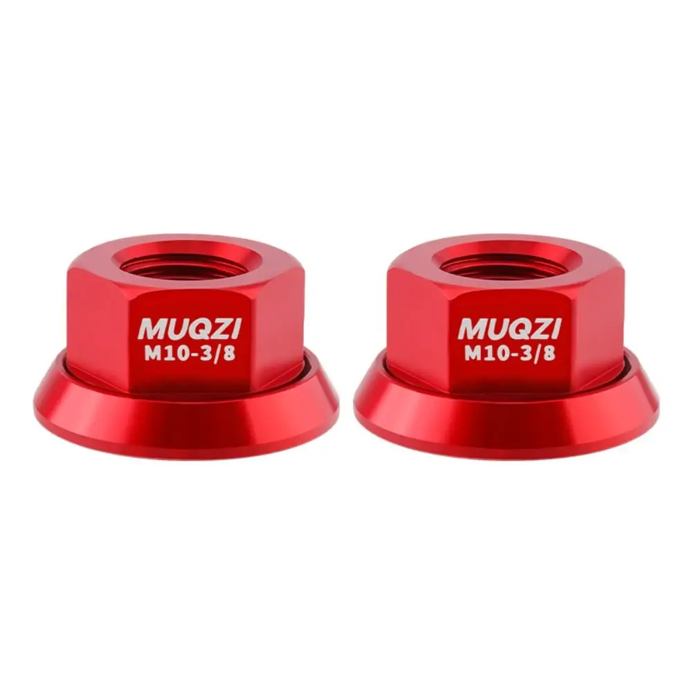 2 Stück M9/M10/M10*3/8 Fahrradnabenmutter aus Aluminiumlegierung, Rostschutz-Hinterachsschraube, Hochfeste Anodisierte Fahrradzubehörteile – Detail 2