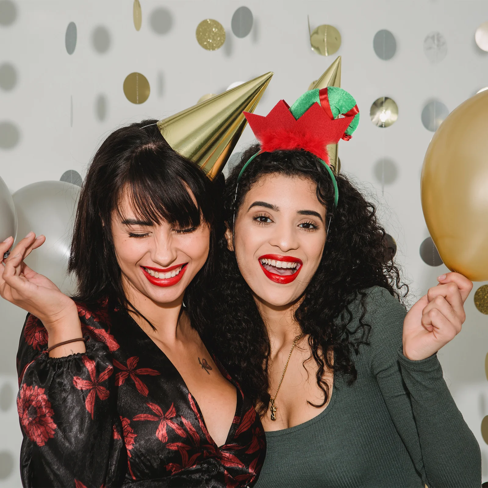 

Festive Christmas Headband One Size Fits All for Birthday Party Masquerade Ball Costume Hair Accessory Christmas Headband