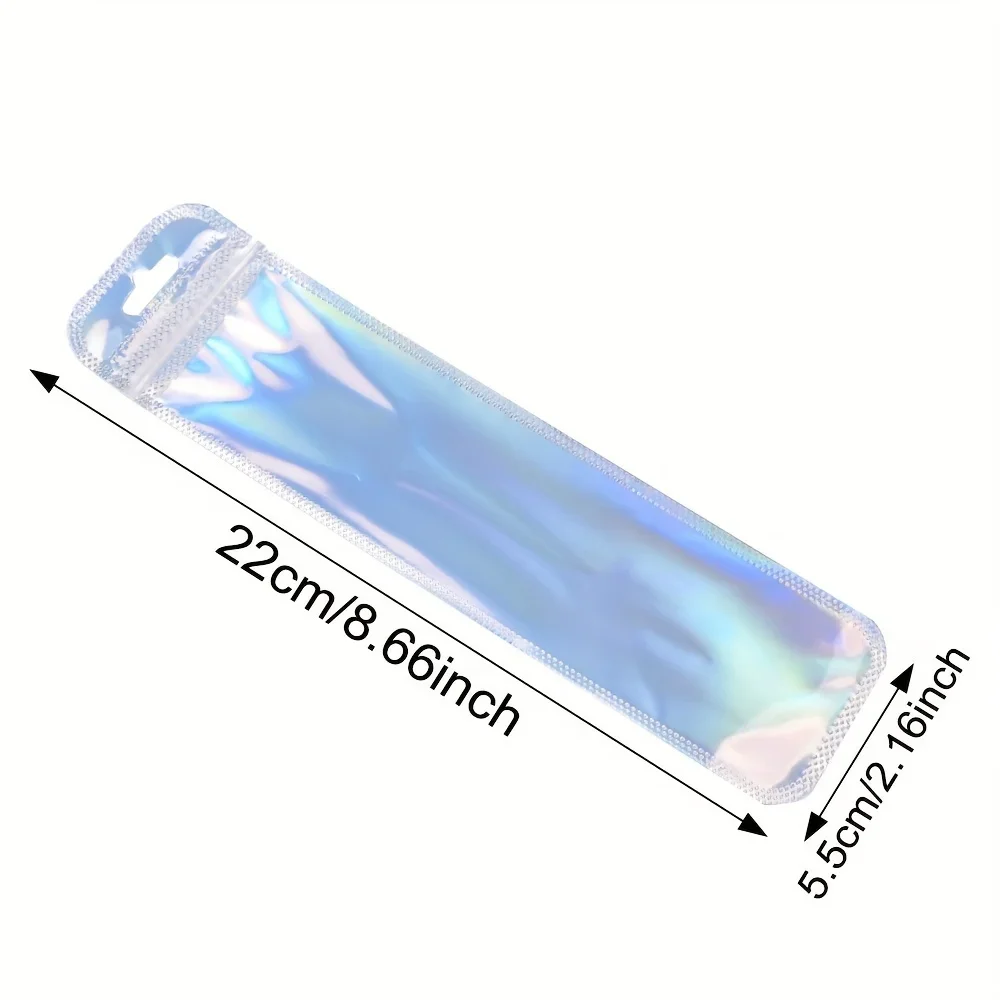 Transparent Plastic Ziplock Bags, Jewelry Display Packaging Bags for Jewelry Packaging, Pen Display Thickened Long Ziplock Bags view 2