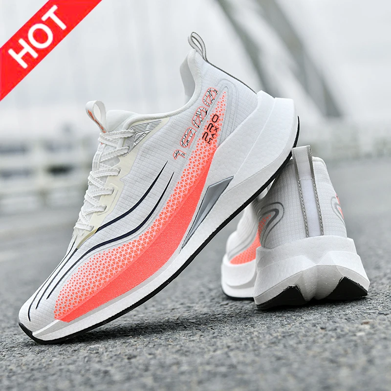 

Men's Sports Shoes Sneakers Carbon Plate Running Shoes Male Marathon Racing Shock-absorbing Athletics Training Shoes for Women