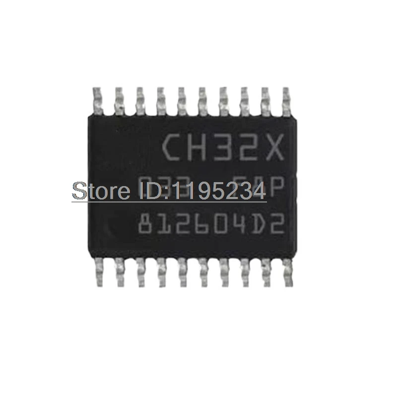 5Pcs New CH32X033F8P6 CH32X035F7P6 TSSOP20 CH32X035F8U6 QFN20 CH32X035G8R6 SOP28 CH32X035G8U6 QFN28 CH32X035C8T6 LQFP48