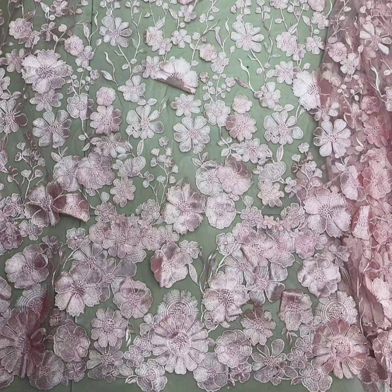 5-yards-de-tissu-en-dentelle-francaise-rose-avec-fleurs-3d-tissu-en-dentelle-africaine-de-haute-qualite-avec-perles-tissus-en-dentelle-pour-mariage-et-fetes