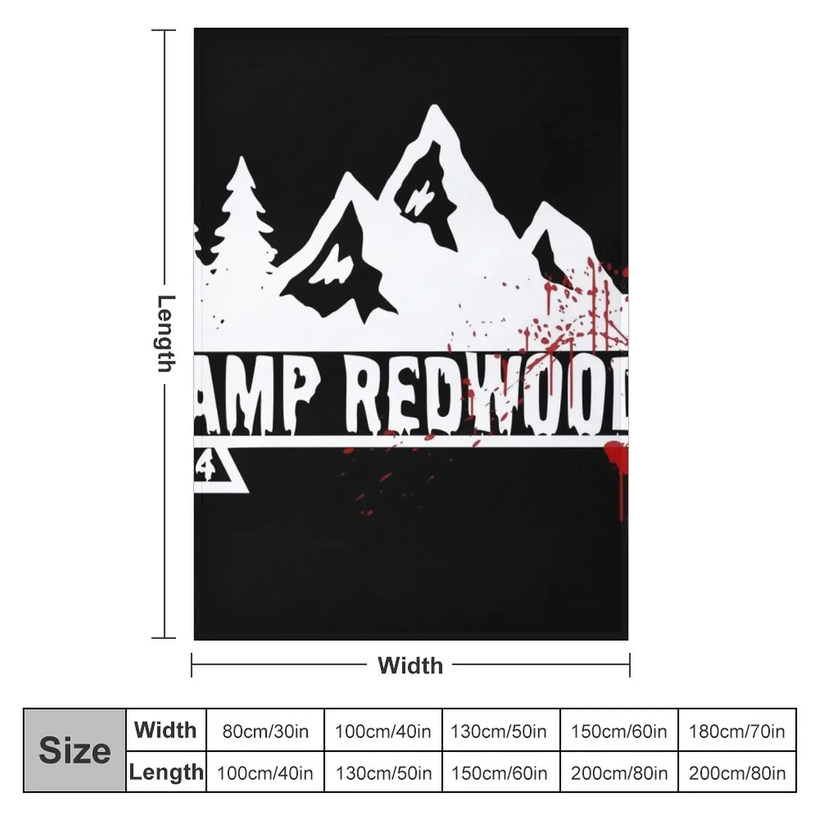 Camp Redwood White Throw Blanket Hair Beach Blankets