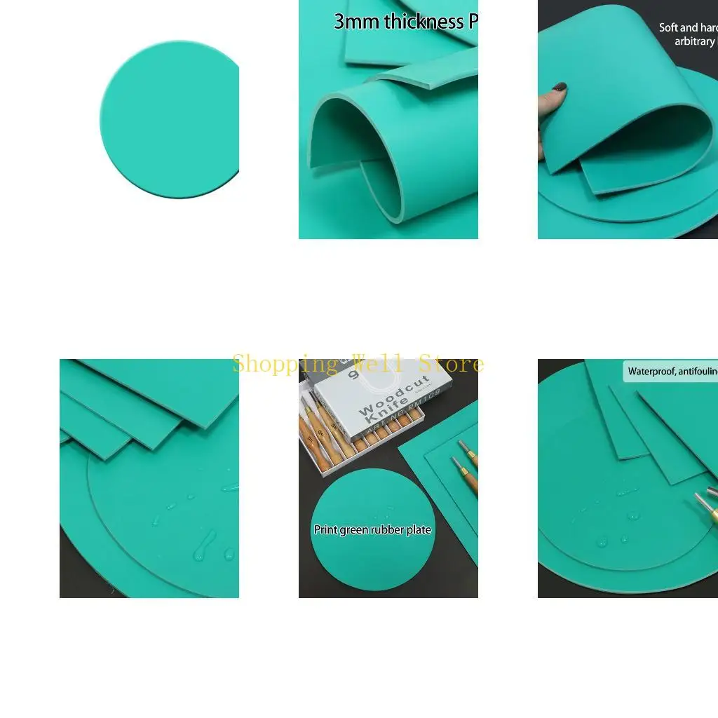 KX4B Soft Engraving Plate PVC Designs for Printmaking Projects Effortlessly Cleaning