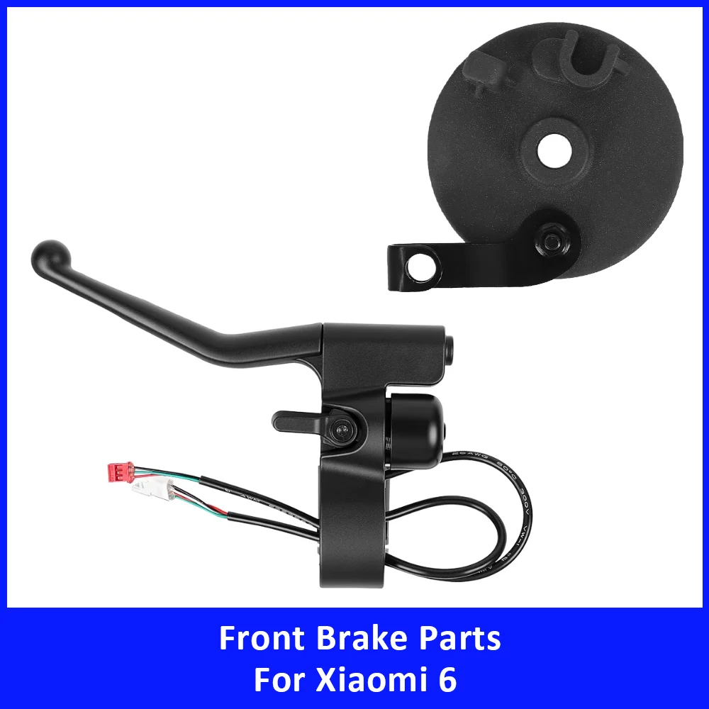 For Xiaomi 6 Electric Scooter Front Drum Brake Assembly with Integrated Bell Turn Signal Switch Brake Lever Front Brake Parts