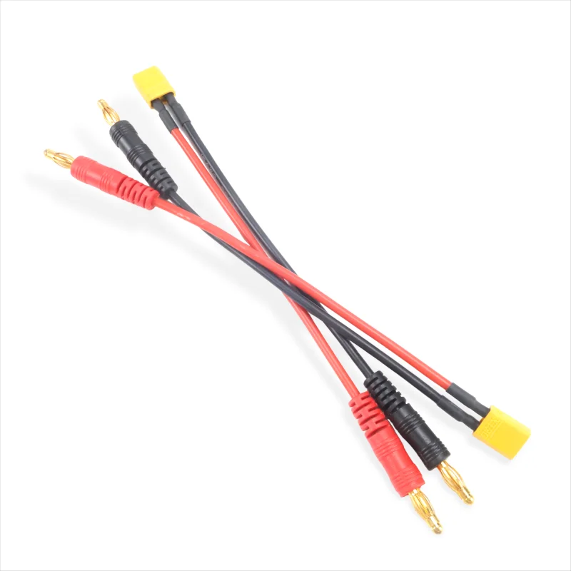 

Brand NEW 1pcs/2pcs/6pcs XT30 Plug 15CM Charge Lead To 4.0mm Banana Plugs Charge Cable Silicone Wire 16AWG for Lipo Battery DIY