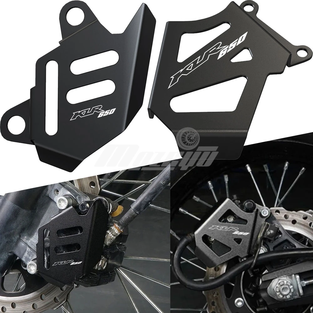 

For Kawasaki KLR650 KLR 650 2008 2009 2010 2011-2023 Motorcycle Accessories Front Rear Brake Caliper Guard Protector Cover Plate