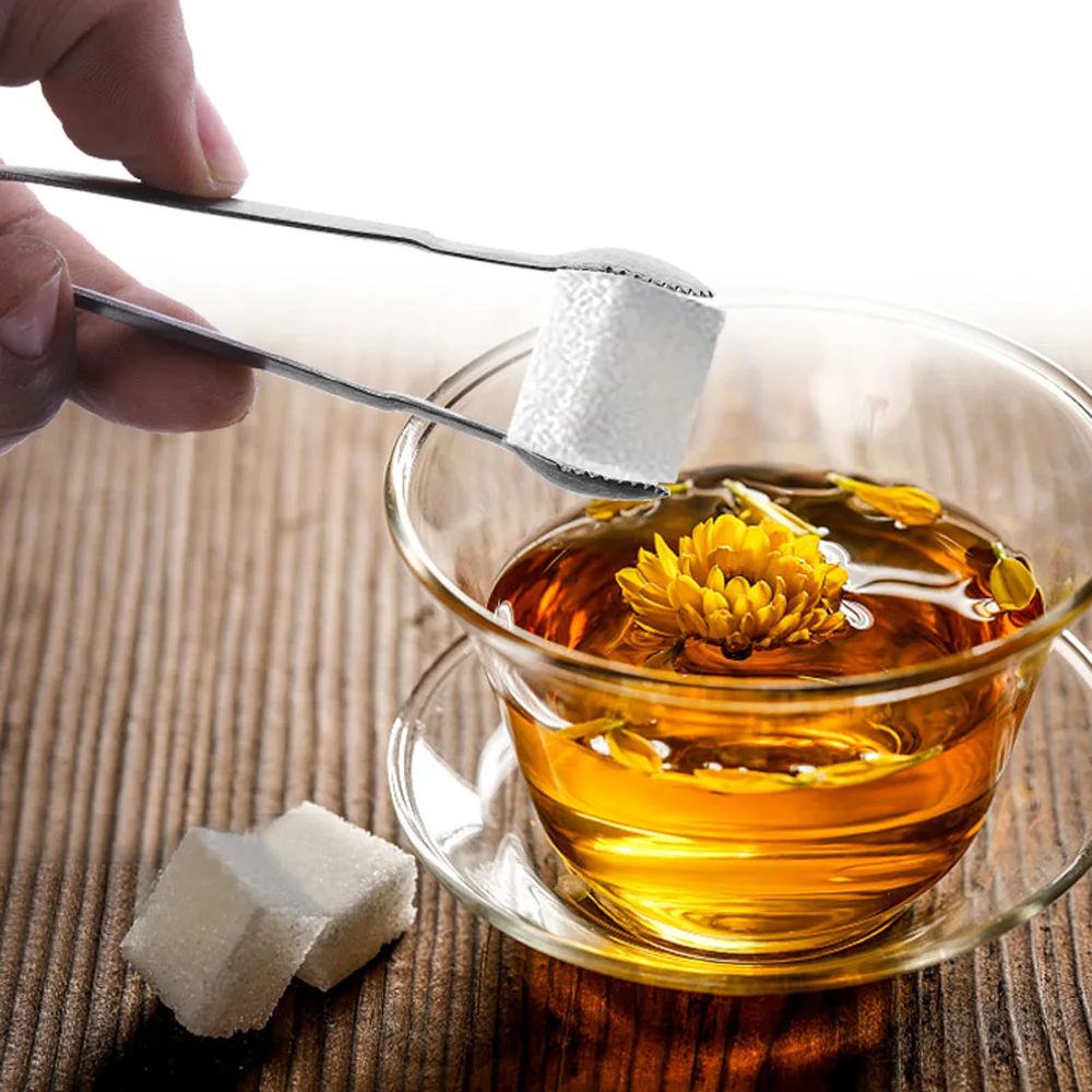 

Stainless Steel Small Bread Coffee Tea Dessert Food Serving Clip Kitchen Accessories Cube Sugar Tongs Ice Tongs