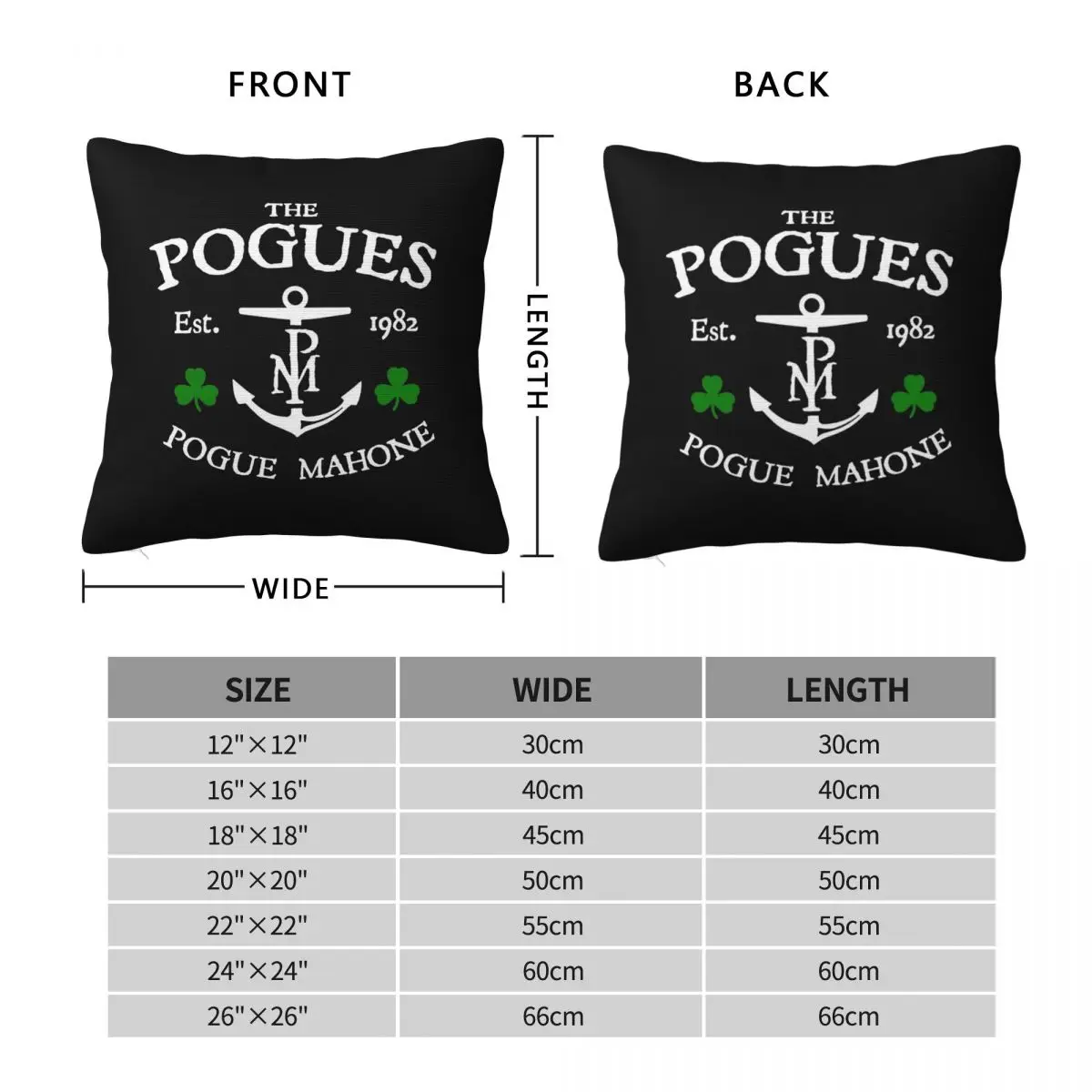 Pogue Mahone Shane Macgowan Square Pillowcase Polyester Linen Velvet Pattern Zip Decorative Room Cushion Cover 18
