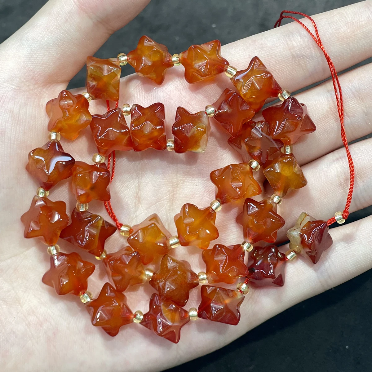 

Natural Semi-Precious Beads 3D Eight-Pointed Isolation Beads 9x15mm For Jewelry Making DIY Accessory Handicraft Supplies