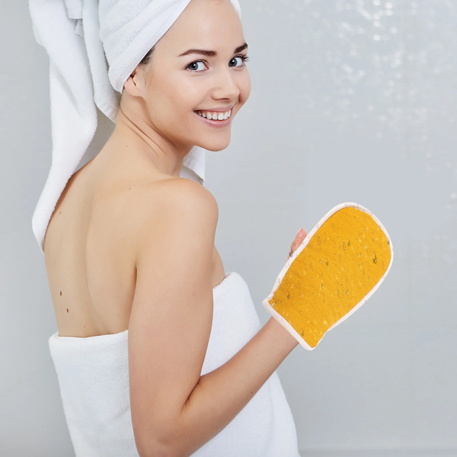 3 قطعة قفازات حمام الإسفنج مجموعة 3 قطعة دش الغسيل للظهر التقشير الجلد الميت تنظيف المحمولة السفر استخدام حزام طويل