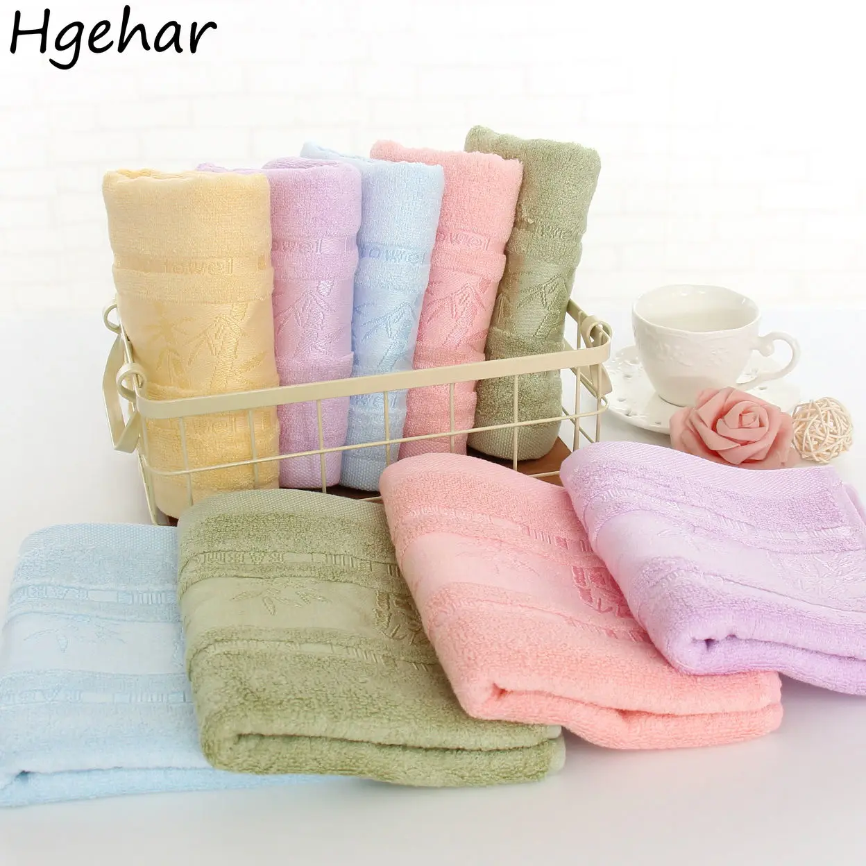 

Face Towel Bamboo Soft Absorbent 33x74cm Bathroom Cleaning Superfine Fiber Washcloth Multi-purpose Home Solid Toalla Healthy New