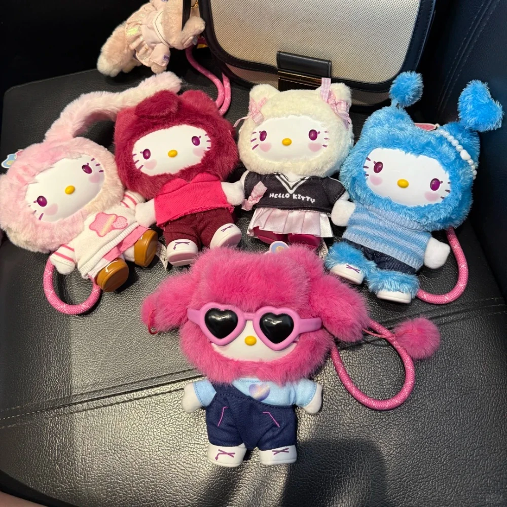 

MINISO Kitty POP STAR Series Blind Box Cute Vinyl Face Doll Surprise Mystery Keychain Toy Collect Trendy Kawaii Bag Pendant Gift