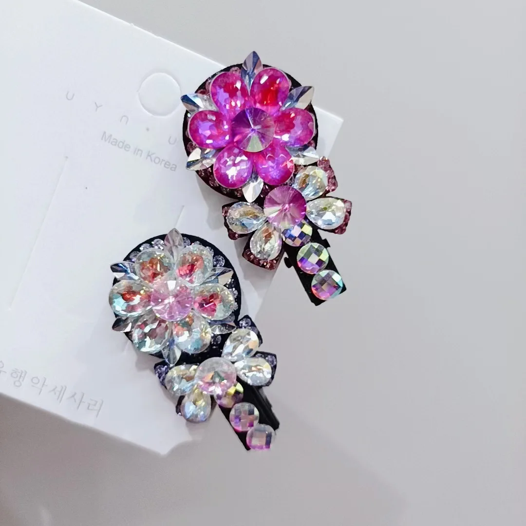 Act the role ofing new crystal lollipop duckbill edge clip hairpin han edition crystal original fashion