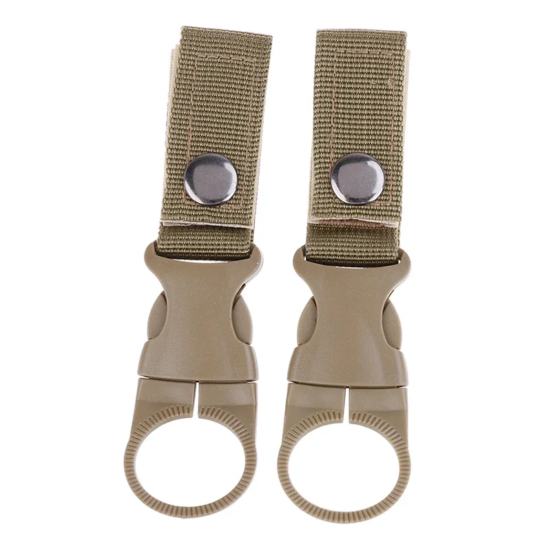Outdoor-Wasserflaschenhalter mit Karabinerhaken aus Nylon-Gurtband für Klettergurte, Rucksäcke und Camping
