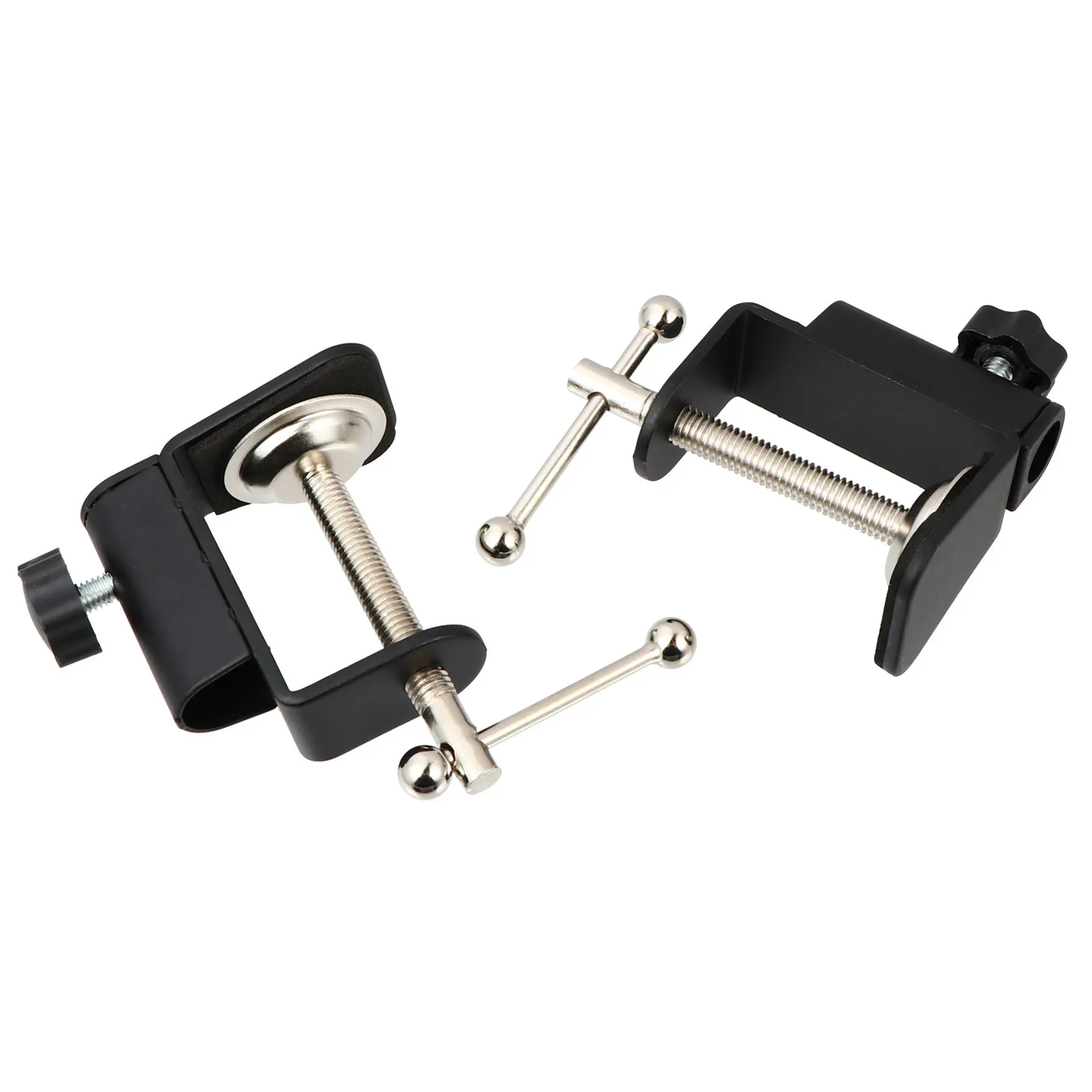 

2 pcs Microphone Mount Clamp 5Cm Height Table Desk Holder For 12Mm Rod Live Streaming Mic Accessory Mounting Clip