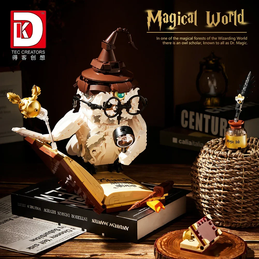 Harry Potter Building Blocks Hedwig MOC Mondo Magico Dottore Gufo Modello 3D Mattoni FAI DA TE Figura Giocattolo Per Il Capretto Regalo Di Natale