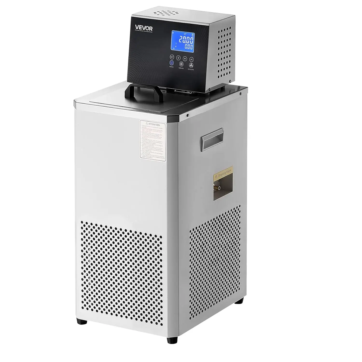 VEVOR Laboratory Chiller Circulator, -30℃-100℃, 6 L Internal and External Dual Circulation, Low Temperature Cooling Liquid Circu