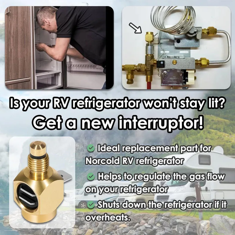 Imagem -03 - Interruptor do Par Termoelétrico do Fluxo do Gás Peça do Refrigerador para Norcold 323 322 N260 N300 N400 N500 3163 rv Peças 621737