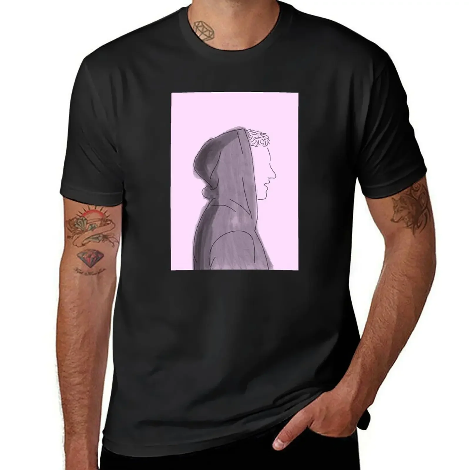 Pink Hood T-Shirt vintage t shirts customs design your own hippie clothes shirts graphic tee t shirts for men