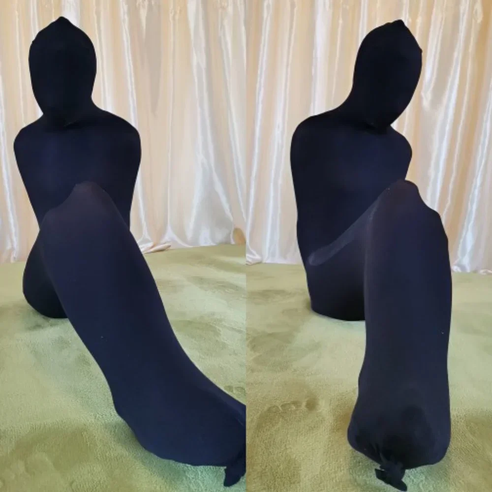 Velvet All-inclusive Stockings Sleeping Bag Mummy Stockings Full Body Wrap Bondage One-piece Zentai Tights ankle socks