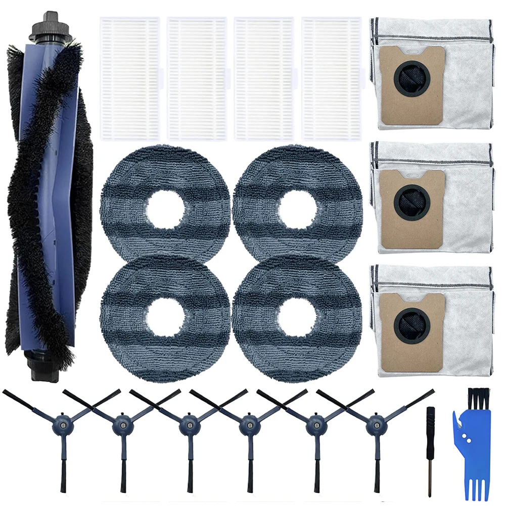 Hauptbürste Seitenbürste Filter Mopp Tuch Staubbeutel für Eufy für Omni C20 Roboter Staubsauger Zubehör