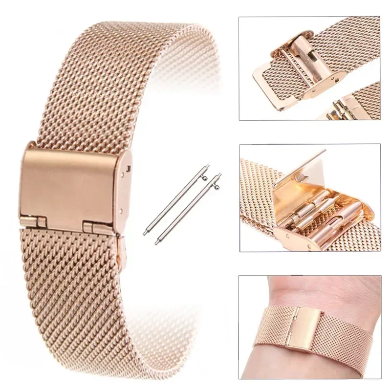 Stainless Steel Strap For Huawei Watch GT3 Pro GT 2 46mm Smart Band Bracelet Straps For Samsung Galaxy Watch 3 45mm Wristband