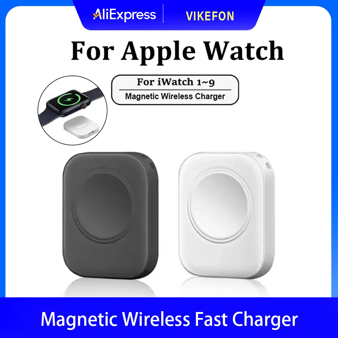 Magnetic Wireless Fast Charger for Apple Watch series 9 8 7 6 5 SE Type C Lightning convert Charger for iWatch Series 6 5 3 2 1