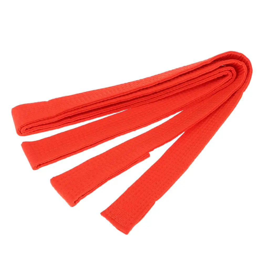 2-6pack Taekwondo Belt Karate Martial Arts Aikido Double Wrap Belt Orange