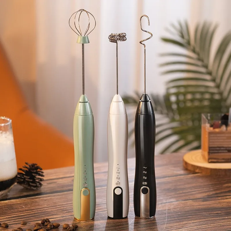 

Electric Milk Frother USB Rechargeable Foam Maker Mixer Coffee Cream Drink Frothing Wireless Handheld Egg Beater