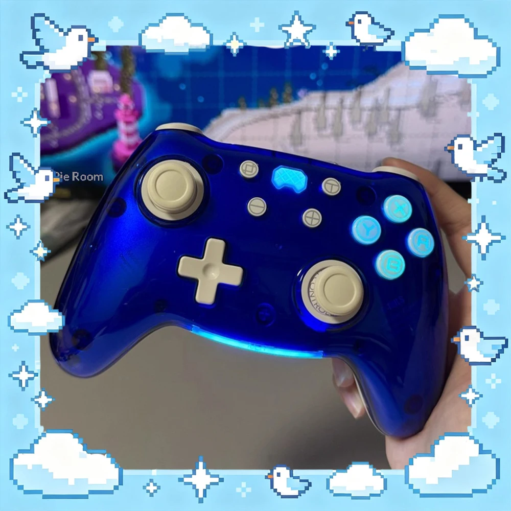 

Беспроводные Bluetooth-геймпады PB TAILS CRUSH Sapphire, совместимые с Windows, Switch, Steam, Android, iOS/MAC, игровые контроллеры.