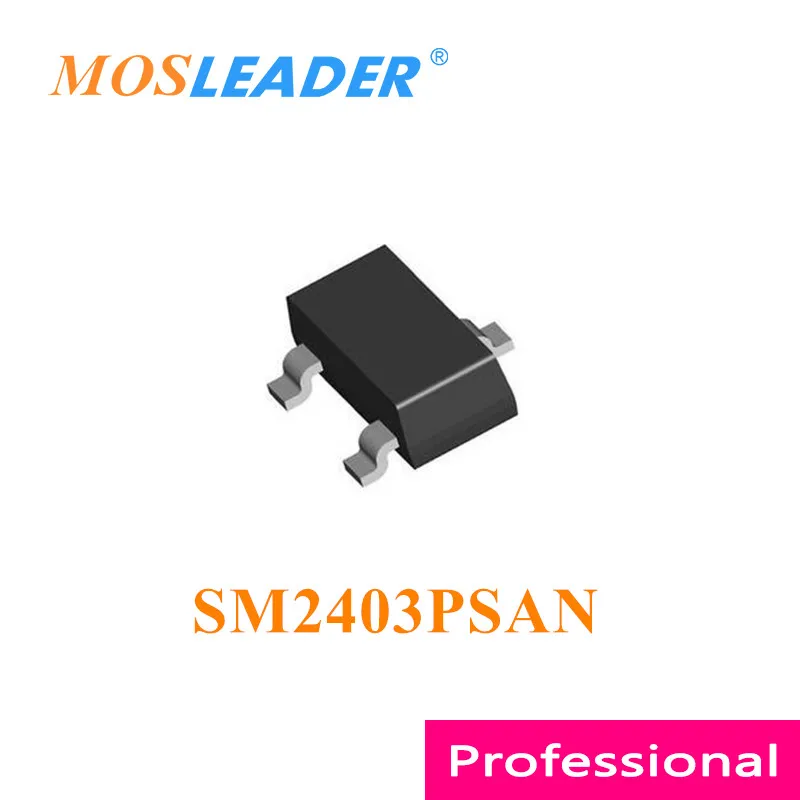 Mosleader SM2403PSAN SOT23 3000 шт. SM2403PSANC-TRG SM2403 P-канал 20 В 2,8 А 3,7 А китайский Высокое качество